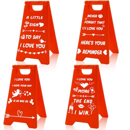 4 PCS Romantic Desk Decorations for Valentine's Day Gifts