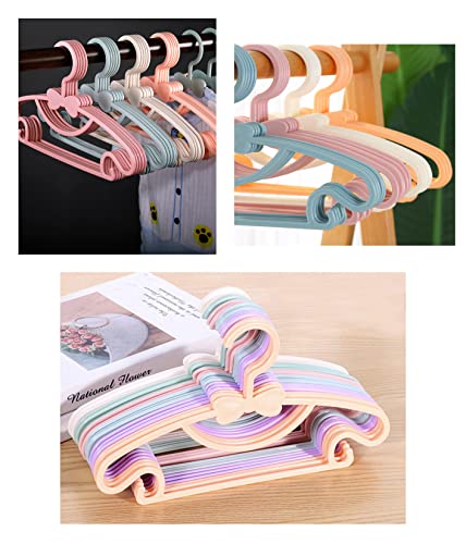 YYaaloa 10pcs Pink Baby & Toddler Plastic Clothes Hangers