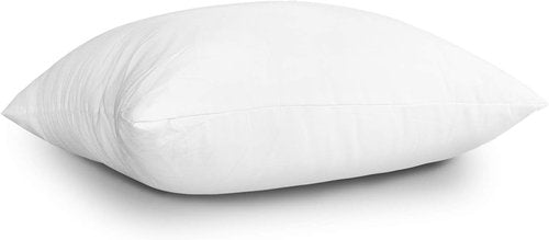 EDOW Throw Pillow Inserts - Set of 4 Lightweight Down Alternative Polyester Cushions | White, 18x18 Inches
