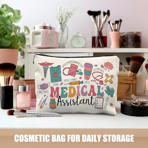 Medical Assistant Makeup Bag Travel Toiletry Pouch Nurse Gift