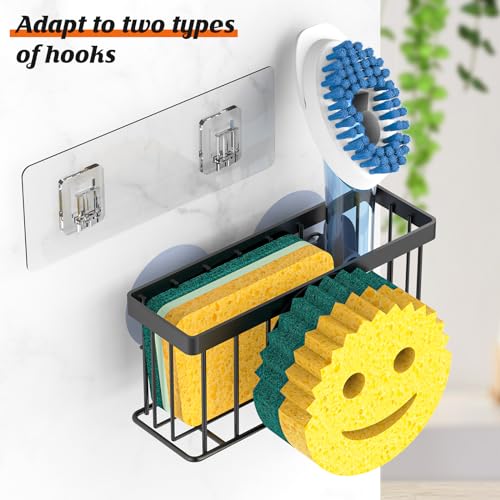 MURLONG Smiley Face Sponge Holder - 3-in-1 Sink Organizer