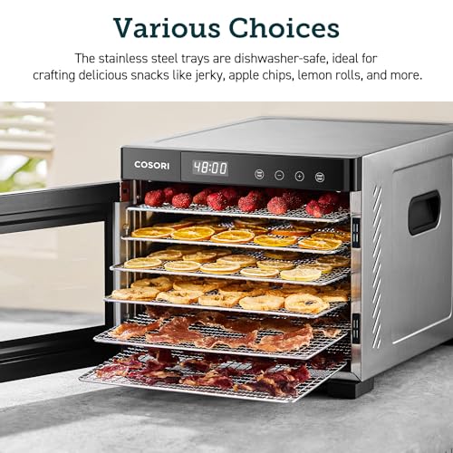 COSORI Food Dehydrator Accessories, for 6 Tray CP267-FD Only, BPA-Free, C267-2ST, Stainless Steel Sheets, 2 Pack