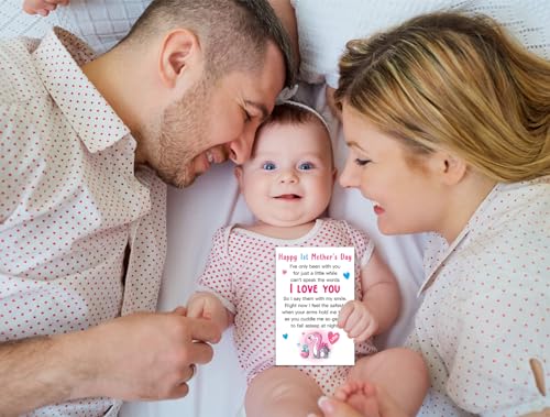 Happy 1st Mother's Day Card for New Mom - Cute Dinosaur Design