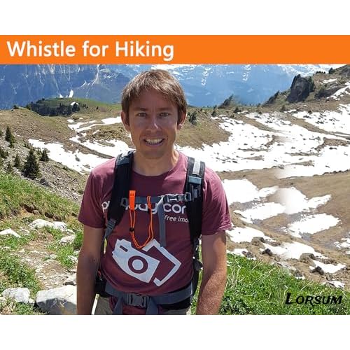 9 Pack Emergency Whistle, 120db Safety Whistle Survival Shrill Loud for Camping Hiking Hunting Boating Fishing Life Vest Jacket Rescue Signaling Kids Lifeguard