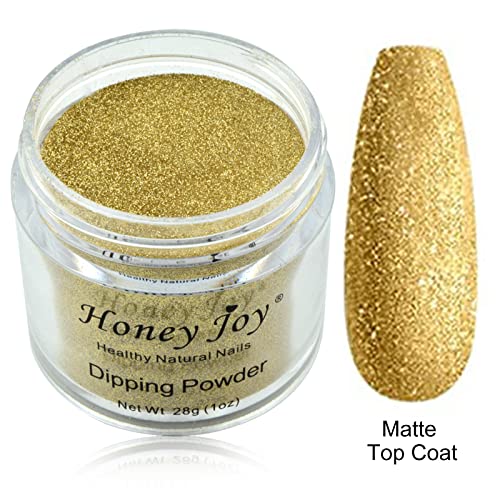 Honey Joy Golden Glitter Nail Dip Powder 28g Natural Dry