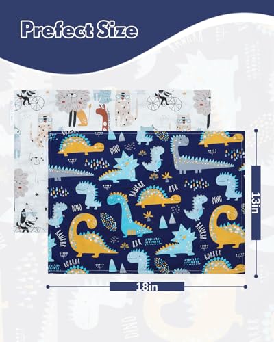 ALVABABY Soft Cotton Toddler Pillowcase Set - Fits 13"x18" & 12"x16" Pillows