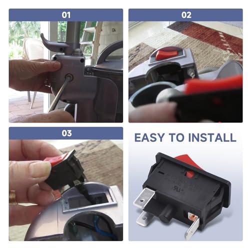 Replacement Vacuum Power Switch for Shark Navigator Lift-Away Models