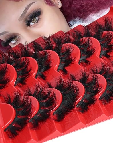 Allureza 80D Volume Strip Lashes Cluster Effect Faux Mink Wispy Eyelashes