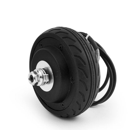 24V/36V 200W 5 Inch Scooter Motor Wheel With Solid Tire 5" Brushless DC Gearless Hub Motor With Hall Sensor (24V)