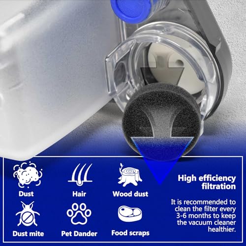 HASMX Foam Sponge Filter for Kirby Vacuum Cleaners (4-Pack)