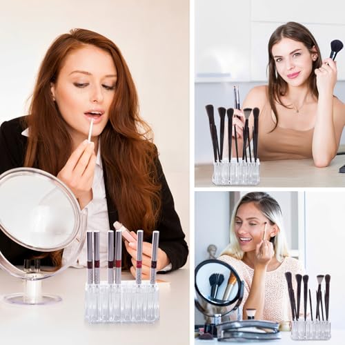 Acrylic Lip & Eyeliner Organizer with 20 Slots - Makeup Display Case