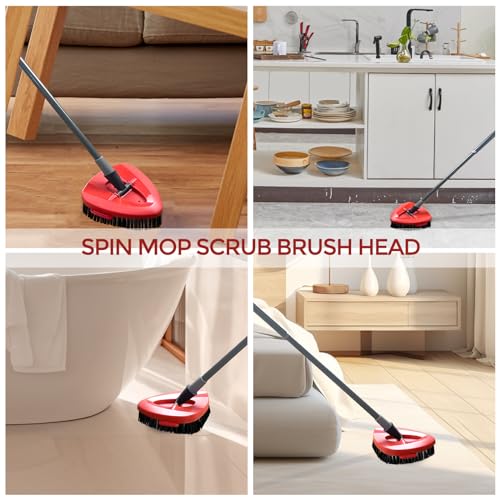 Replacement Scrub Brush Head for EasyWring 1-Tank System (2 Pack)