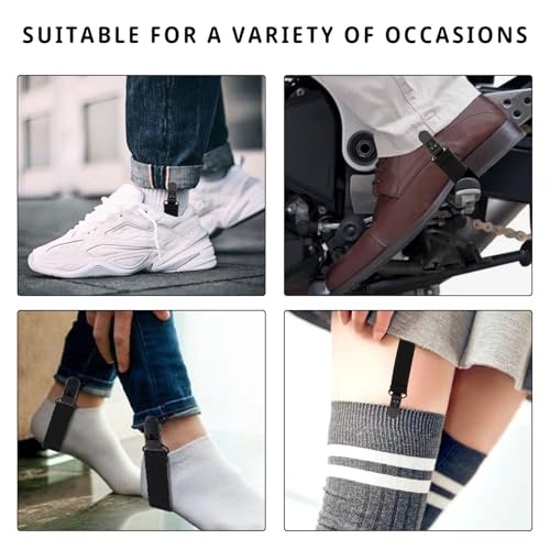 4 Pack Adjustable Elastic Stirrups for Riding Pants & Cowboy Boots