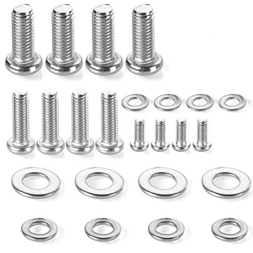 HanTof Universal VESA TV Mount Hardware Kit - M4, M6, M8 Stainless Screws