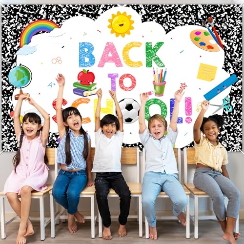 Avezano Back to School Banner 6 x 3.6 ft - Classroom Decor