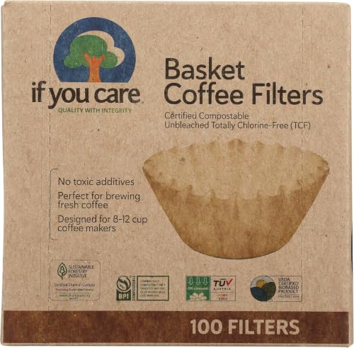 If You Care Unbleached Coffee Filter Baskets, 100 Count