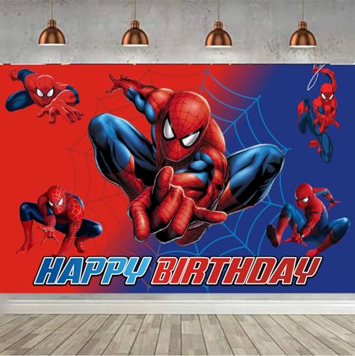 Happy Birthday Backdrop Banner for Kids - 59x39.4 Inches