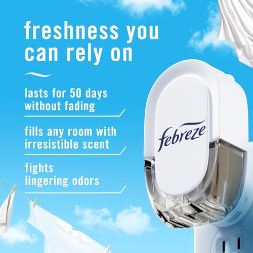 Febreze Fade Defy PLUG Air Freshener Scented Oil Refills, Ocean, 3 Count