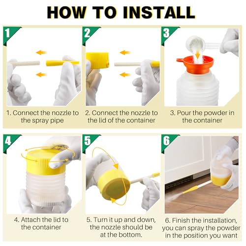 Mysora Diatomaceous Earth Powder Duster Kit for Precise Pest Control