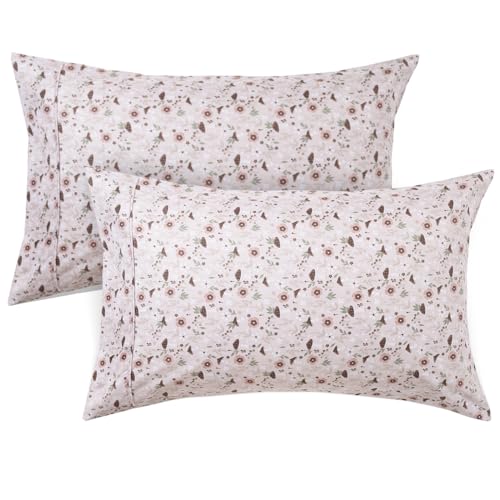 ROSE&RISY Queen Pillowcases Set of 2 Soft Microfiber Pillow Covers
