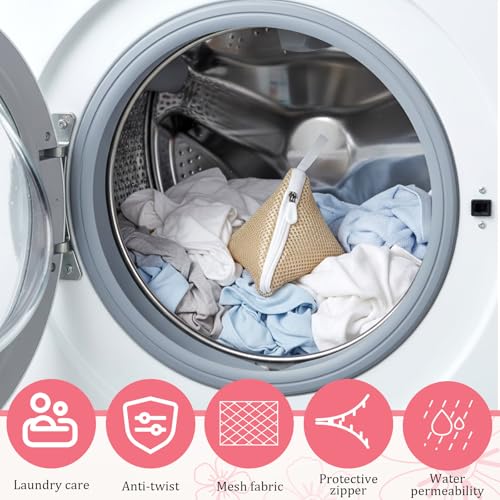 4-Pack Small Mesh Laundry Pod Bags - Anti-Sticking Organizers