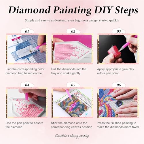 DAZZLEDOTS 5D Diamond Art Kit - Farm with Cows for Beginners 16x12