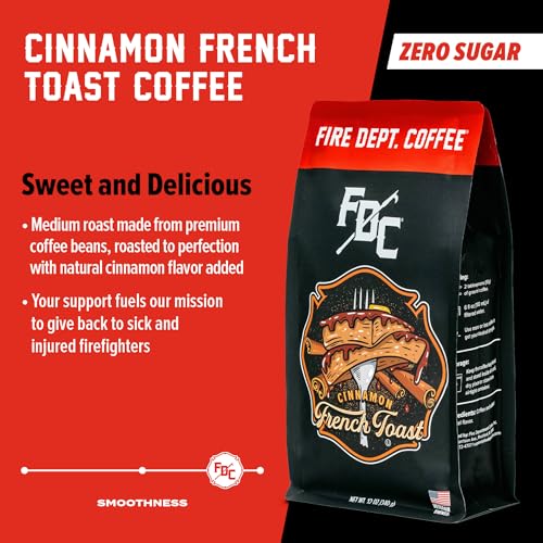 Cinnamon French Toast Whole Bean Coffee - 12 oz by Fire Department Coffee