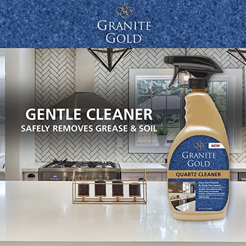 Granite Gold Quartz Countertop Cleaner | 24 oz Streak-Free Spray