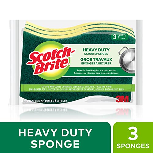 Heavy Duty Scrub Sponge 3-Pack - Scotch-Brite Yellow & Green