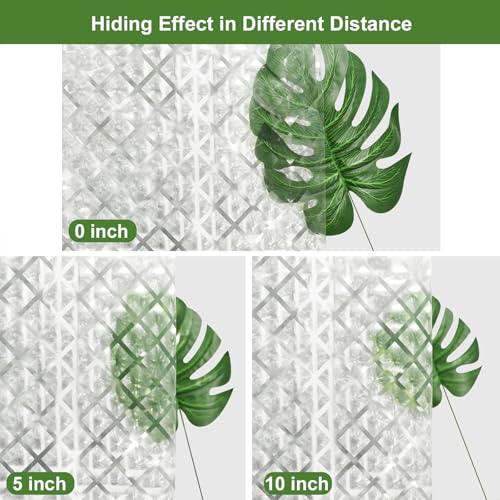 UFRIDAY 75-inch Clear Shower Curtain Liner, 3D Water Cube Waterproof PEVA