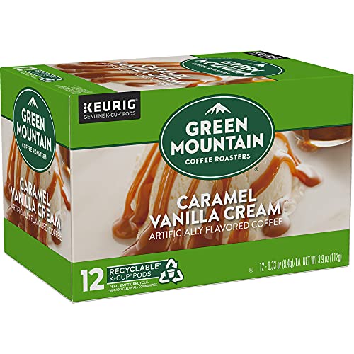 Green Mountain Coffee Roasters Caramel Vanilla Cream Keurig K-Cup Pods - Light Roast, 12 Count