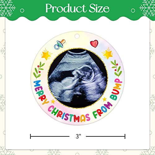 Ultrasound Picture Frame Christmas Ornament for Expecting Parents