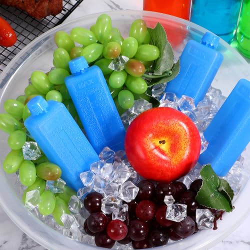 Toyvian Slim Reusable Ice Packs for Lunch Boxes and Coolers - 8 Pack