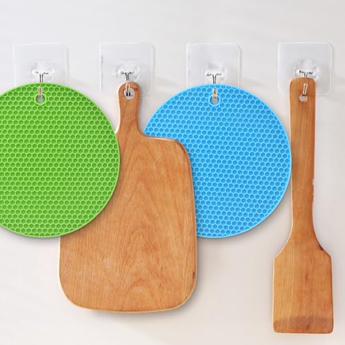 HomEdge Silicone Trivets - 6 Pack Non-Slip Heat Resistant Pot Holders