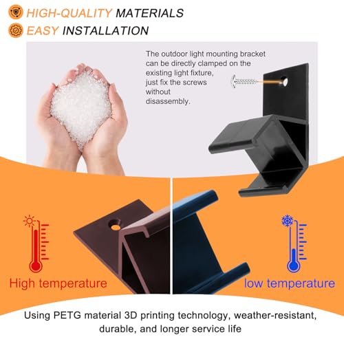 DNShorix 45° Angle Light Clips for Govee Outdoor Lights (108 Pack) - Weatherproof Fasteners for Eaves