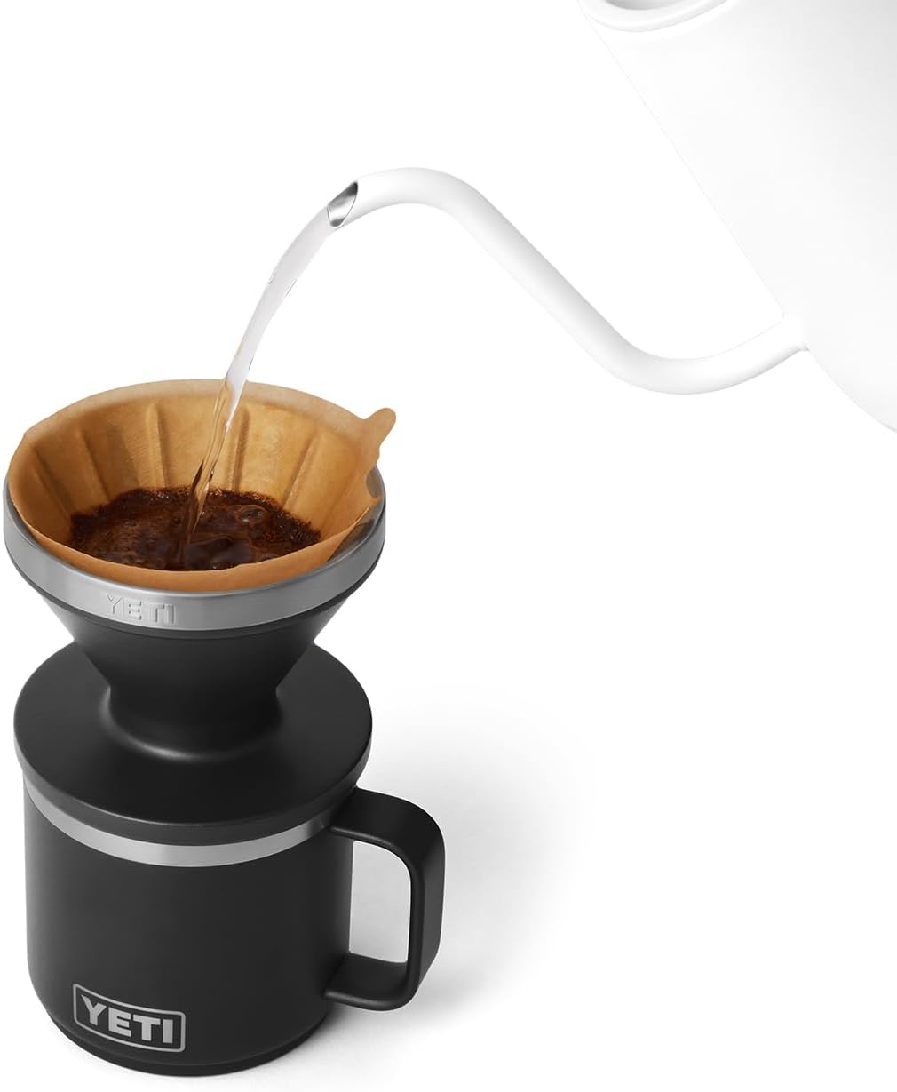 YETI Pour Over Coffee Maker Accessory - Perfect Coffee Extraction Anywhere | Stainless Steel, Fits V60 Filter, Black