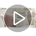 MIULEE White Faux Fur Throw Pillow Covers 18x18 Inch Set of 2