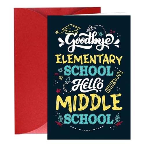 Elementary School Graduation Card for 5th & 6th Graders - Congrats Grad!