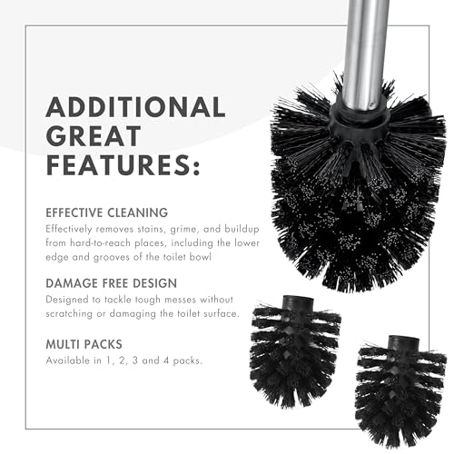 Toilet Brush Replacement Heads for ToiletTree Brushes - 1 Pack