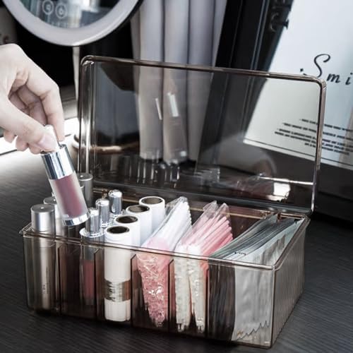 LynxLink Acrylic Lash Extension Organizer - 6-Compartment Storage Case, 1 PCS