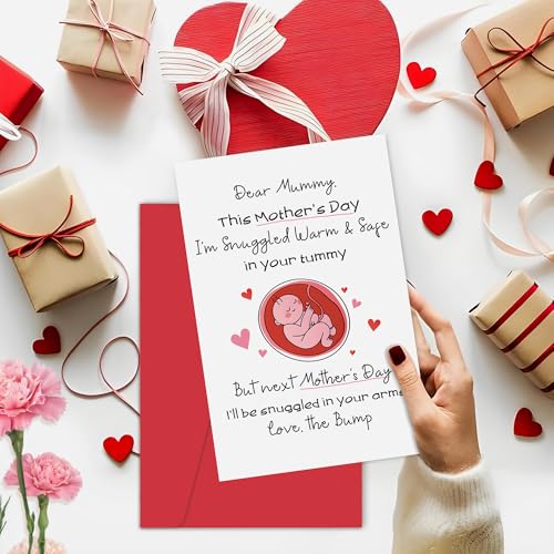 Funny First Mother's Day Card for New Mom with Envelope
