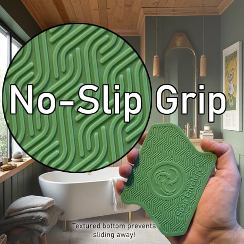 Premium Silicone Soap Dish - Self-Draining & Non-Slip Holder