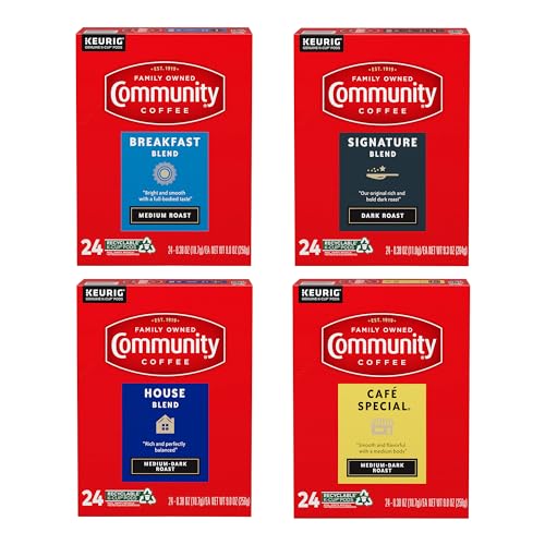 Community Coffee Variety Pack - 96 Coffee Pods, Medium Dark Roast