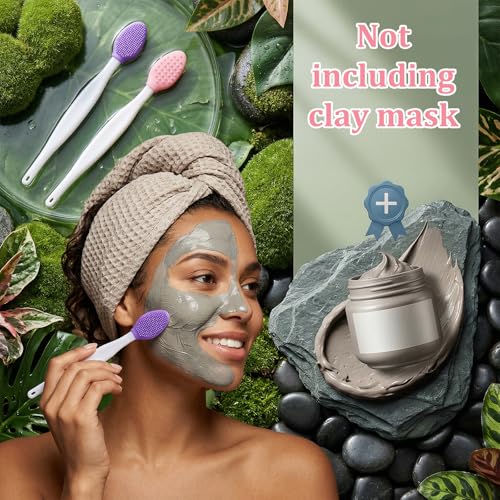 Kynigo 20-Piece Double-Sided Silicone Lip Scrub Brush & Exfoliator Tool Set