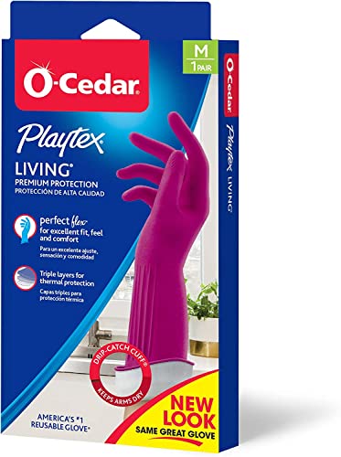 Playtex Living Reusable Rubber Cleaning Gloves - Medium, 3 Pairs