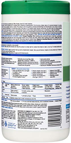 Clorox Healthcare Hydrogen Peroxide Disinfectant Wipes, 95 Count