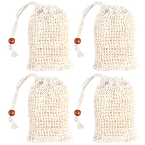 Kootinn Natural Cotton Soap Saver Bag for Exfoliation and Zero Waste Shower