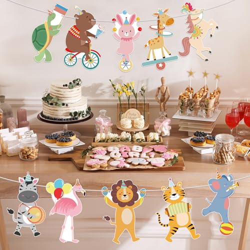 Animal Birthday Party Banner - Customizable Garland for Kids