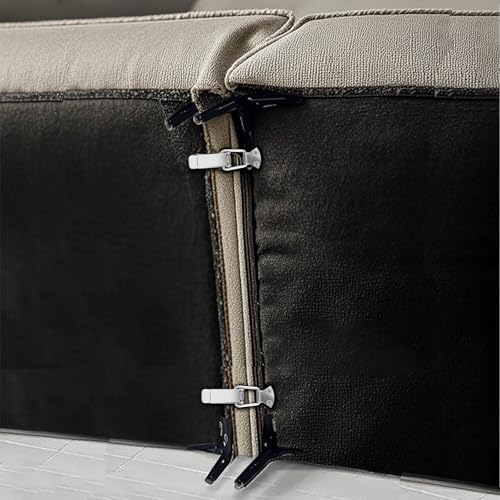 HOWDIA 2-Pack Modular Couch Connectors 5.1 Inch Stainless Steel Sofa Brackets for Sectional Sofas