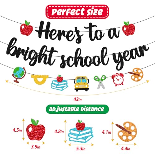 Bright School Year Banner - Welcome Back Party Decorations